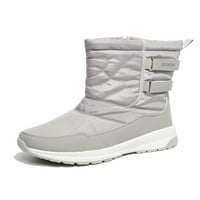 Oucaili Women Winter Boot Comfort čizme za snijeg Plish obložene tople cipele Čarobna traka Srednja