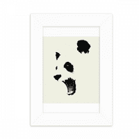 Panda crna bijela otvorena boja u boji za usta Desktop Foto okvir za prikaz slike Dekoracija umjetnosti
