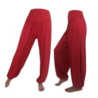Umitay ženske elastične labave ležerne modalne pamučne meke joga sportske plesne harem hlače