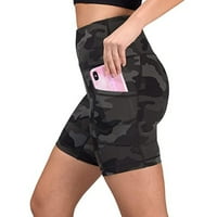 Ženske vježbačke hlače Scrounch plijen teretane Yoga hlače Kamuflažne džepove Tajice Žene Visoki struk