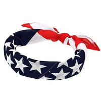 55x unise američke zastave Stripes zvezda štampana glava za glavu Bandana pamuk sportski kvadratni šal