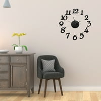 Dido Wall naljepnica 3D sat ogledalo naljepnica naljepnica naljepnica DIY ukras naljepnica Početna Office Clock Decor Decor