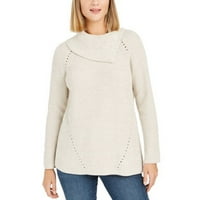 Style & Co Ženski džemper s pogledom na klinčić bež veličina