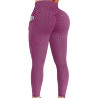 Ladiess Stretch Yoga gamaše Fitness Trčanje teretane Sportska dužina Potpuna dužina Aktivne pantalone Obori za dame