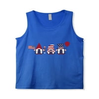 Šešir i izvan muških dana nezavisnosti Grafički ispis Američki gnomi Spremnik Top majica bez rukava