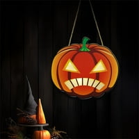 YMPuoqn Halloween Dekoracije u zatvorenom na otvorenom na klirensu, ukrasi za Noć vještica Potpiši drveni