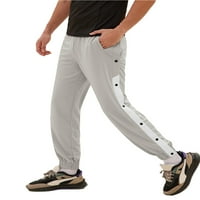 Amiliee muške hlače High Split Side Cinch dno labave dukseve Ležerne prilike ležerne pantalone S-4XL
