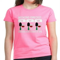 Cafepress - Prognoza za vikend - Ženska tamna majica
