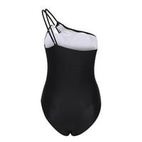 IDORAVAN kupaći kostim za žene čišćenje Žene jedno-ramena Seksi povrat u boji jednodijelni bikini jednodijelni kupaći kostim bez čelika