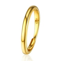 U ženskim prstenom prsten sterling srebrni par bridalni Obećaj prsten 18k pozlaćen otvoreni prsten za
