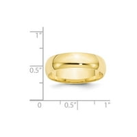 10k žuto zlato udobnost Fit muške obične klasične vjenčane prstene veličine 14