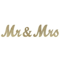 Gospodin i gospođa potpisuje vjenčani ukrasi za stol za vjenčanje, drvena slobodna slova za foto rekvizite,