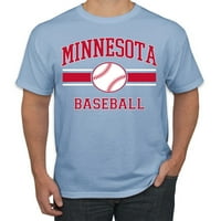 Divlji Bobby Grad Minnesota bejzbol fantasy Fan Sports Muška majica, svijetloplava, 3x-velika