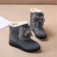Dame Fashion Modni luk čvor debeli pamučne cipele puzi plišane tople kratke čizme za snijeg