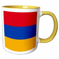 3Droza zastava Armenije - Armenski kolor pruge Crveno plava narandžasta - tricolor - eurazijska državna