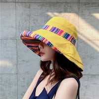 Fisherman šešir boje patchwork dvostrane pamučne žene sunce kašika za sjenu za putovanja