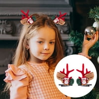 Isječak ravni dno a par božićne modne božićne ukrase kreativni čepovi dječji mali poklon zlatni u prahu