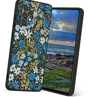 Plave-divlji cvjetni-teško-cottegecore-proljetni-botanički-estetski telefon, odstupio za Samsung Galaxy
