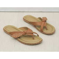 Daeful Flip Flops za žene široke širine Theng sandale dame Ljeto plaža Slatka stana kopče cipele za