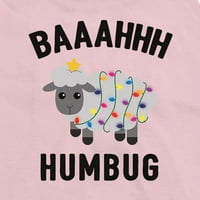 Baaahhh Humbug ružičasti kurs majica smiješni božićni poklon za odmor