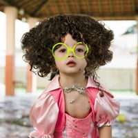 Niyofa Mirabel Cosplay Wig Hair Mirabel Naočala Kosa sa naočarima Okviri Halloween Dress-up rekvizicije