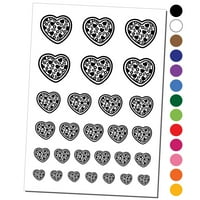 Heart pizza voli vodootpornost privremene tetovaže tetovaža lažna umjetnička kolekcija - vruća ružičasta