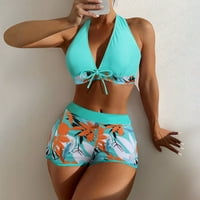 Caicj ženski bikini kupališta bikini setovi za žene dva kupaća kostim visokih kaiševa za povratak u