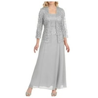 Deagia haljine za žene Ležerne prilike modne ljetne vrhove plus veličina izdubljena čipkasti patchwork