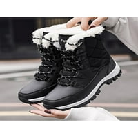 Lacyhop ženske čizme za snijeg plišane obloge Mid Calf zimske cipele veličine 5-9