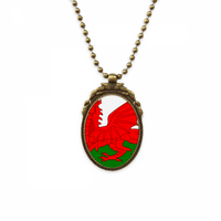 Wales Nacionalna zastava Europe Država Antikne ogrlice Vintage Bead Privjesak za privjesak