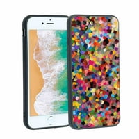 Šalorful-art-boja Telefon za telefon za iPhone plus za žene Muškarci Pokloni, Mekani silikonski stil