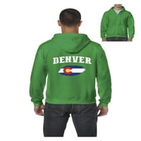 - Muška dukserica pulover sa punim zip, do muškaraca veličine 5xl - Denver