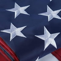 Američka zastava spolja - teška američka zastava sa vezenim zvijezdama i prugama - proizvedenim u SAD