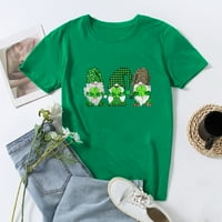 Košulje CETHRIO WOMANS - modni smiješni printe casunfit tee print bluza Green