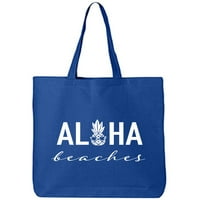 Aloha plaže ananas pamučna platna torba torba