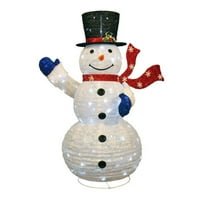 4 'LED mačajući snjegovića sa svjetlima