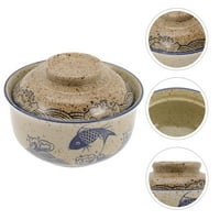 Keramička rezanci Bowl Japanski stil Hrana poslužila posude Creative Ramen Bowl sa poklopcem
