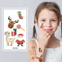 Božić privremena tetovaža Adul asortirani simpatični dizajni Stick Xmas Holiday Birthday Party Favors