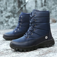 Čizme za muškarce za muškarce čizme za gležnjeve čipke čipke up čizme visoko gornje čizme za snijeg