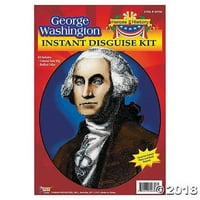 Heroji u istoriji: George Washington kostim perika i ovratnik