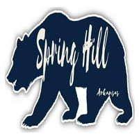 Spring Hill Arkansas suvenir 3x frižider magnetni medvjed dizajn