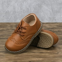 Dječja haljina za djecu dječja dječaka čipkasti Comfort Oxford školski uniformirani cipele Loafer Stanovi