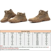 Tenmi Muškarci Radni čizme Čelična cipela za cipele Plišana oblogana sigurnosna čipka za zaštitu Bootplace