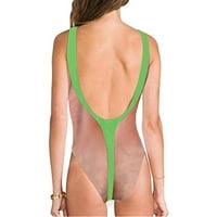 Umitay Womens Bikini Swimsuitsladies Lijev kostim za kupaći kostim s visokim vratom 3D lažna grudnjaka