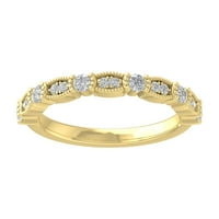 Araiya 10k žuti zlatni dijamantni prsten, veličina 8.5