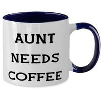 Jeftina teta dva tonska tonska tona 11oz, tetka treba kafu, sarkastična za, majčin dan