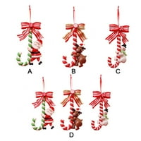 Božićni lizipop ukrasi - Santa Claus, Snowman i Elk Božićni bomboni Polymer Clay Ornament, Xmas Decor