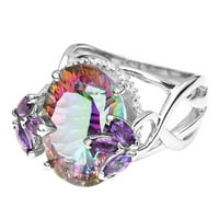 Do 65% popusta na AMLBB Novi dizajn boja dijamantskih nakita godišnjica poklon vjenčani bend angažman