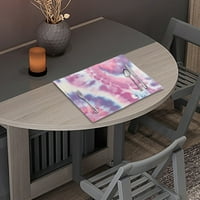 Biventing Store Tie-Dye Početna PlaceMat Protect Prostirke za vele za vele za vele za vele prostirke,
