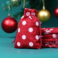 Sanbonepd Decor Decor Božićni džepni džepni pahutni pamučni posteljina poklon vrećica Skladište slatkiša